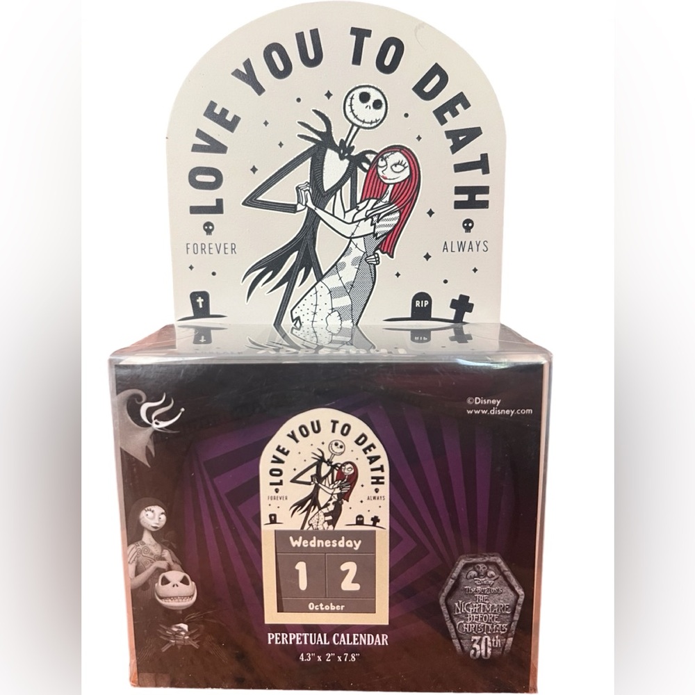 Disney Nightmare Before Christmas Perpetual Calendar New In Box